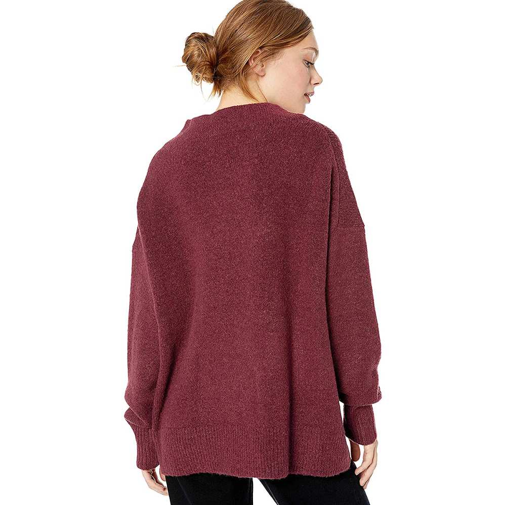 Cable Stitch Mock Neck Cozy Sweater