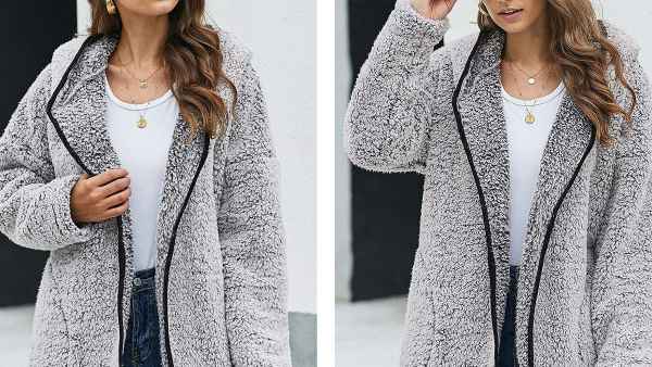 Dokotoo Fuzzy Fleece Coat
