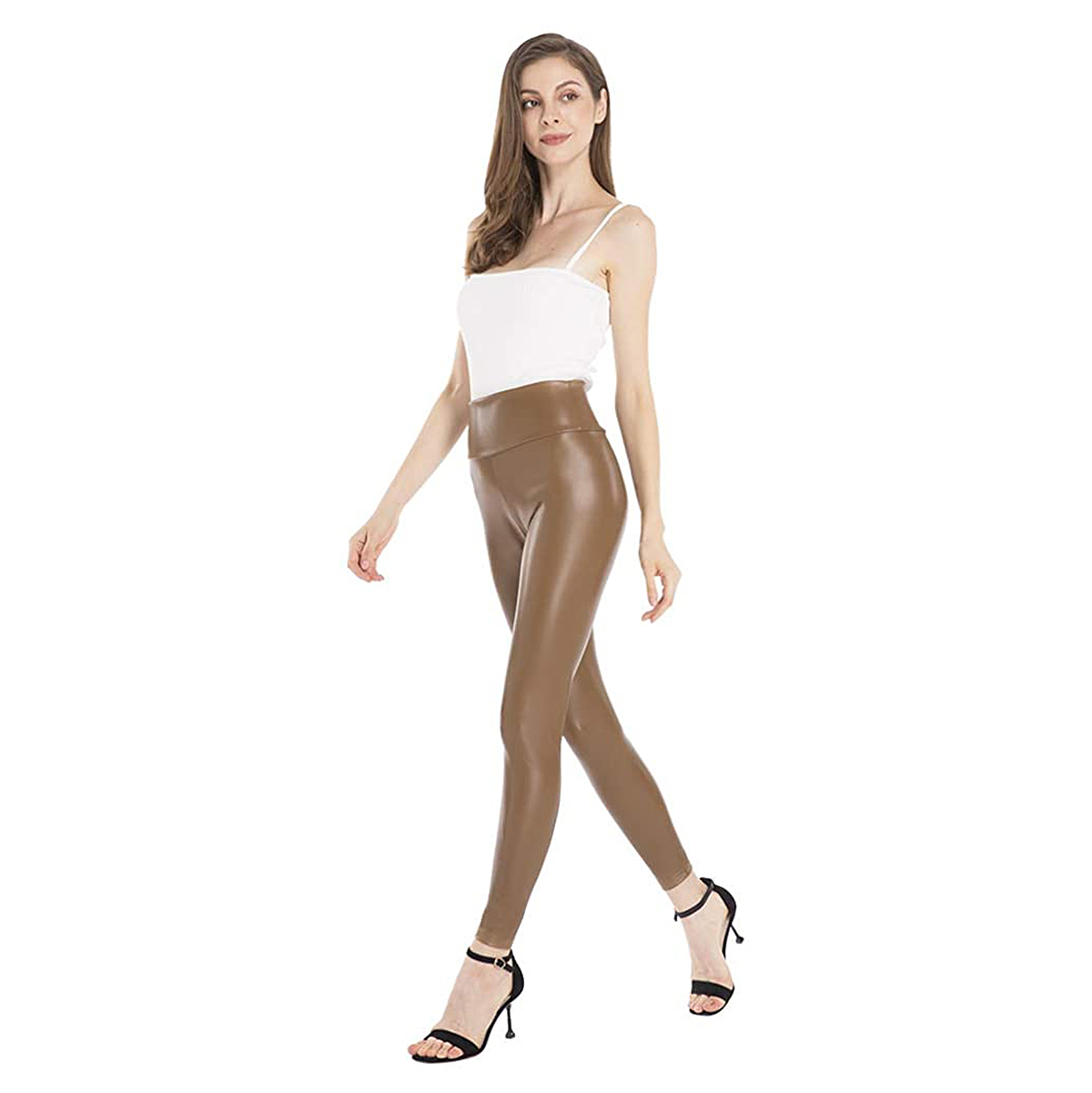 Kristin Cavallari Wore Brown Leggings 