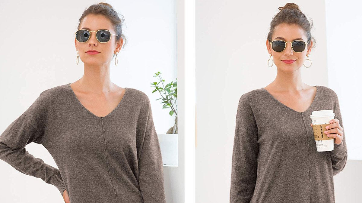 Jouica Lightweight V-Neck Pullover Sweater