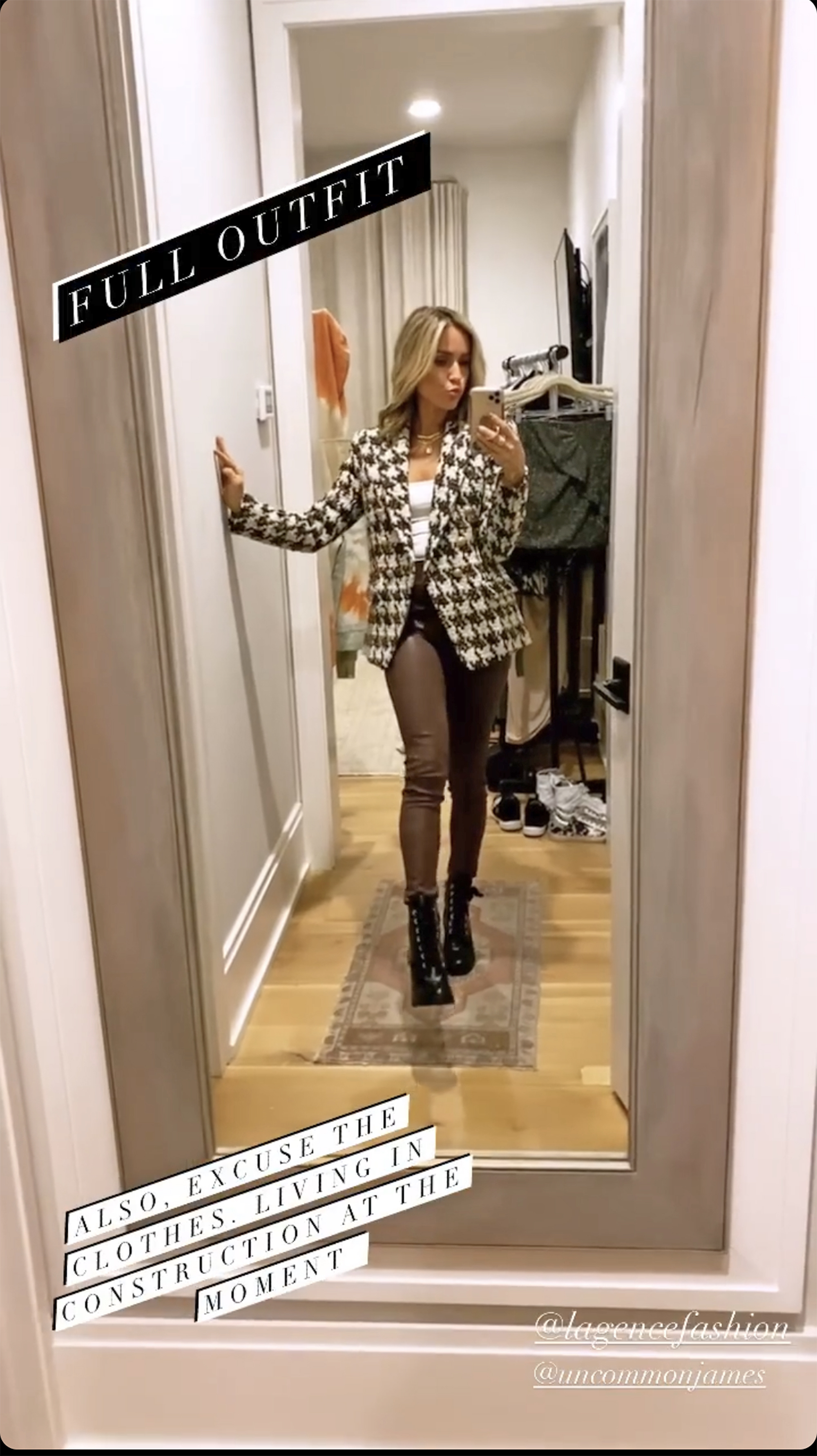 Kristin Cavallari Wore Brown Leggings 
