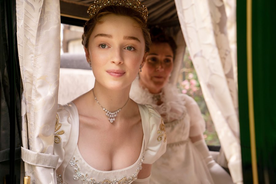 PHOEBE DYNEVOR como DAPHNE BRIDGERTON Bridgerton Elenco de histórias de namoro