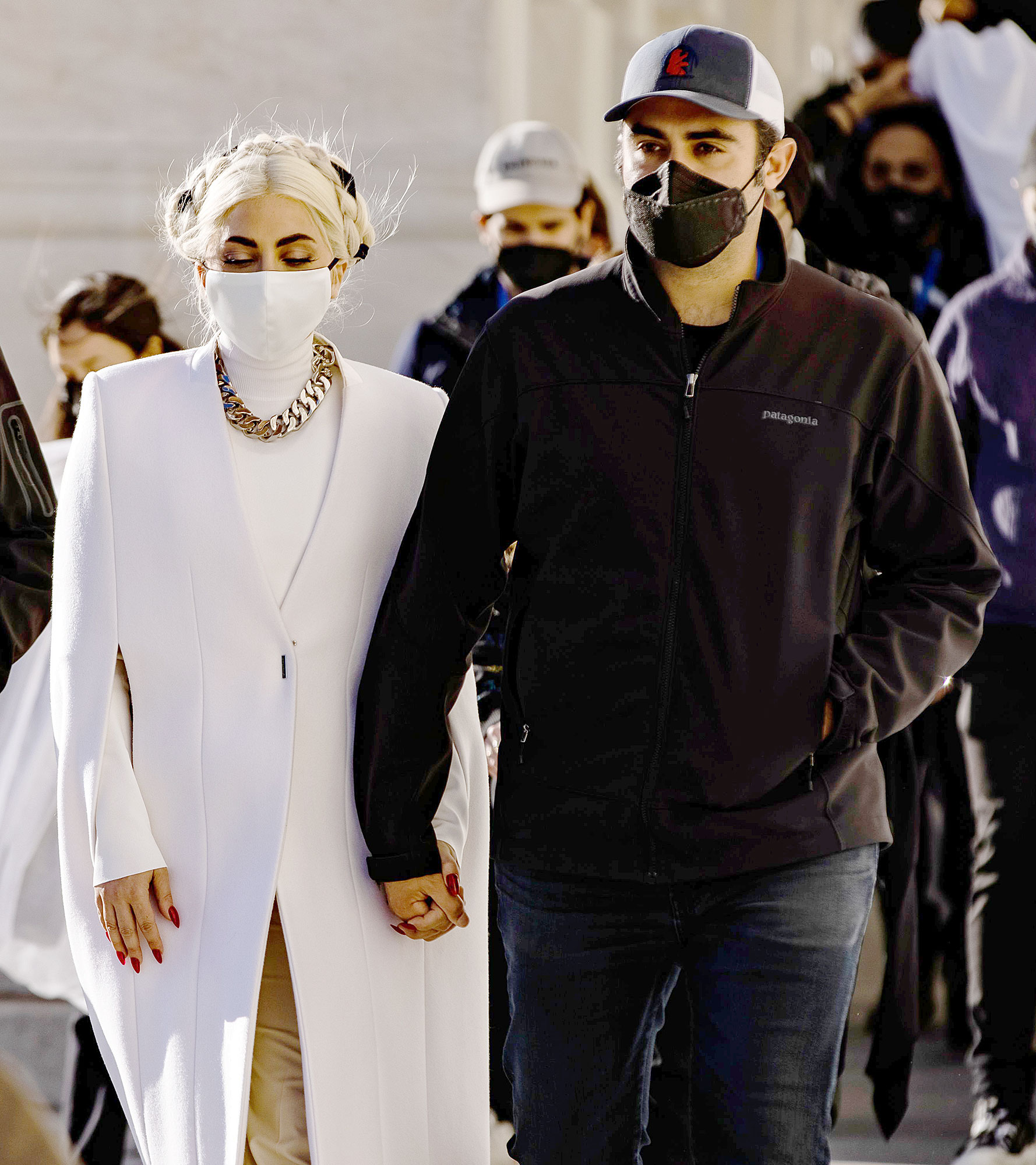 Lady Gaga's Boyfriend Michael Polansky Supports Her at Inauguration
