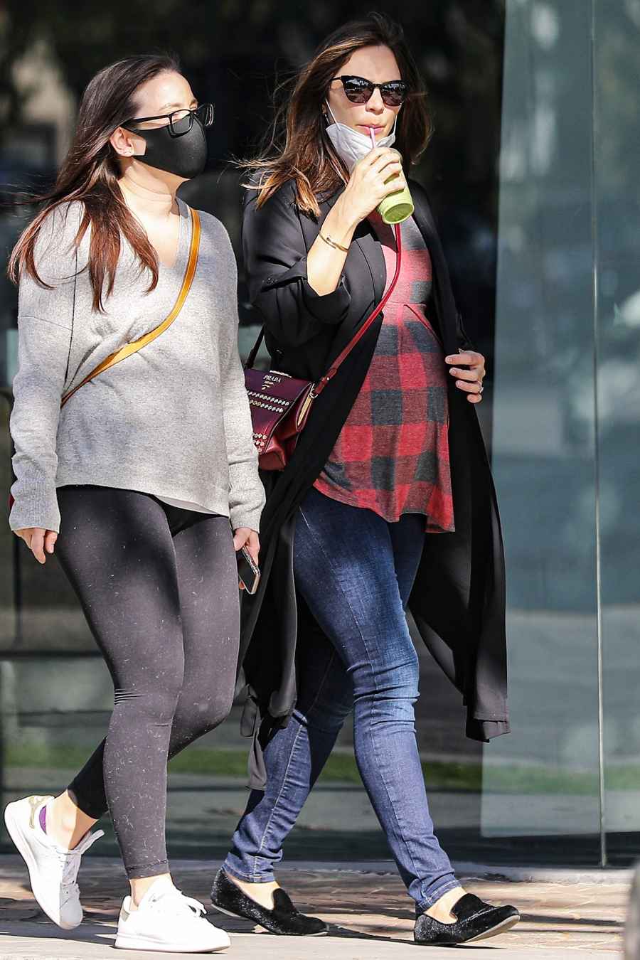 Pregnant Katharine McPhee Shows Baby Bump Progress on Matcha Run