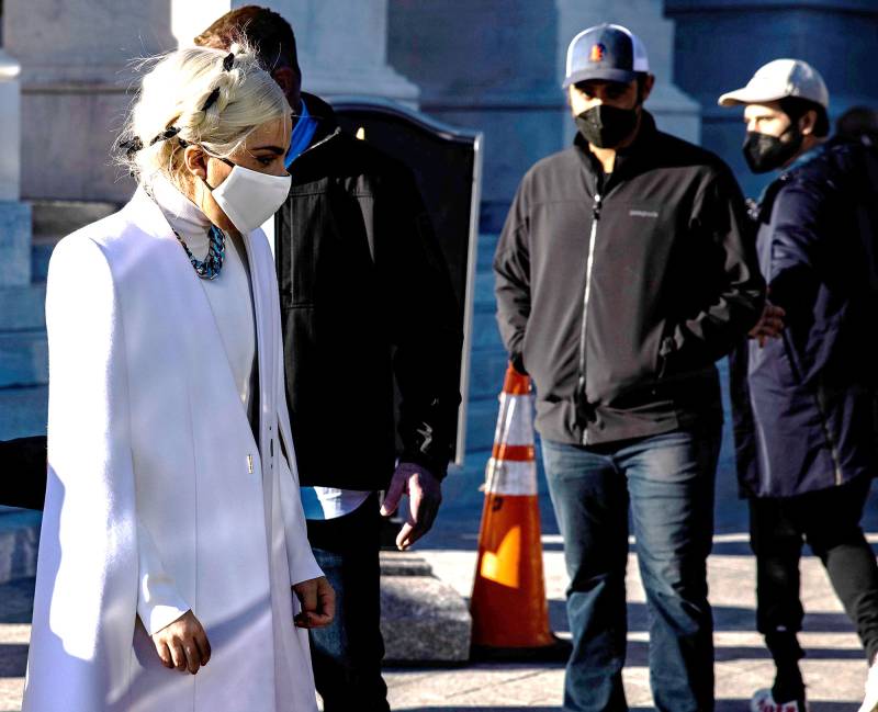Lady Gaga Boyfriend Michael Polansky Supports Her at Joe Biden Inauguration