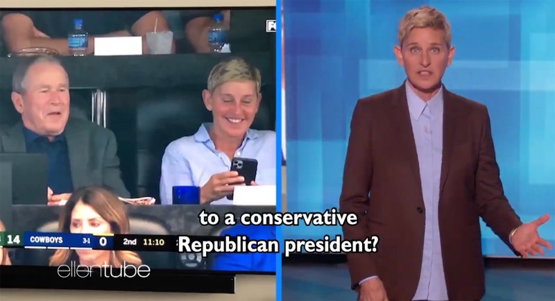 3-Ellen-DeGeneres Being-Friends-With-George-W.-Bush