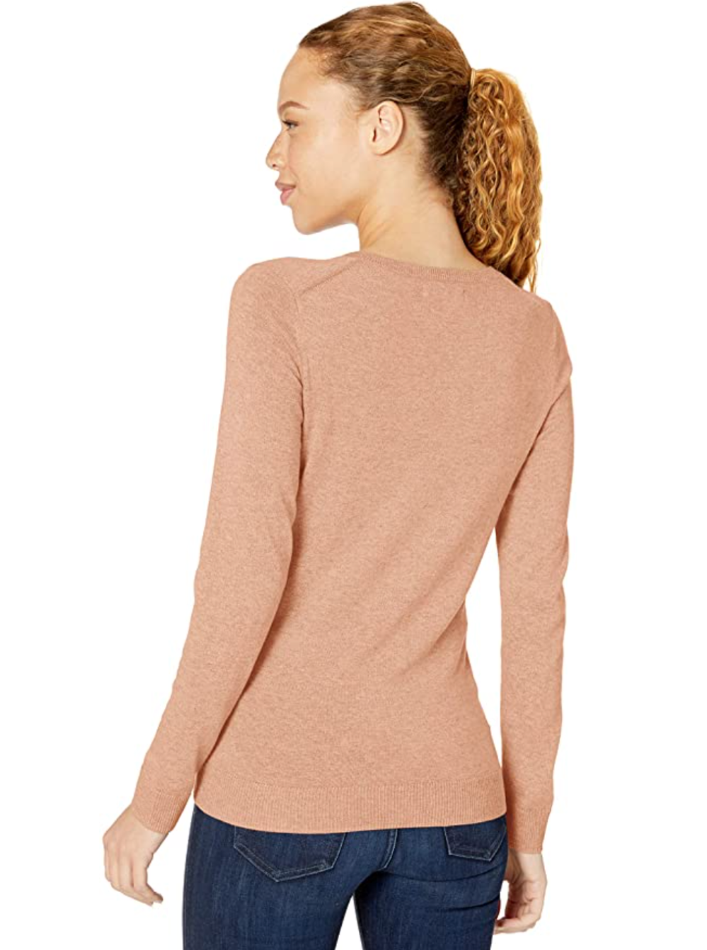 Amazon Essentials Women's Classic Fit Lightweight Long-Sleeve V-Neck Sweater