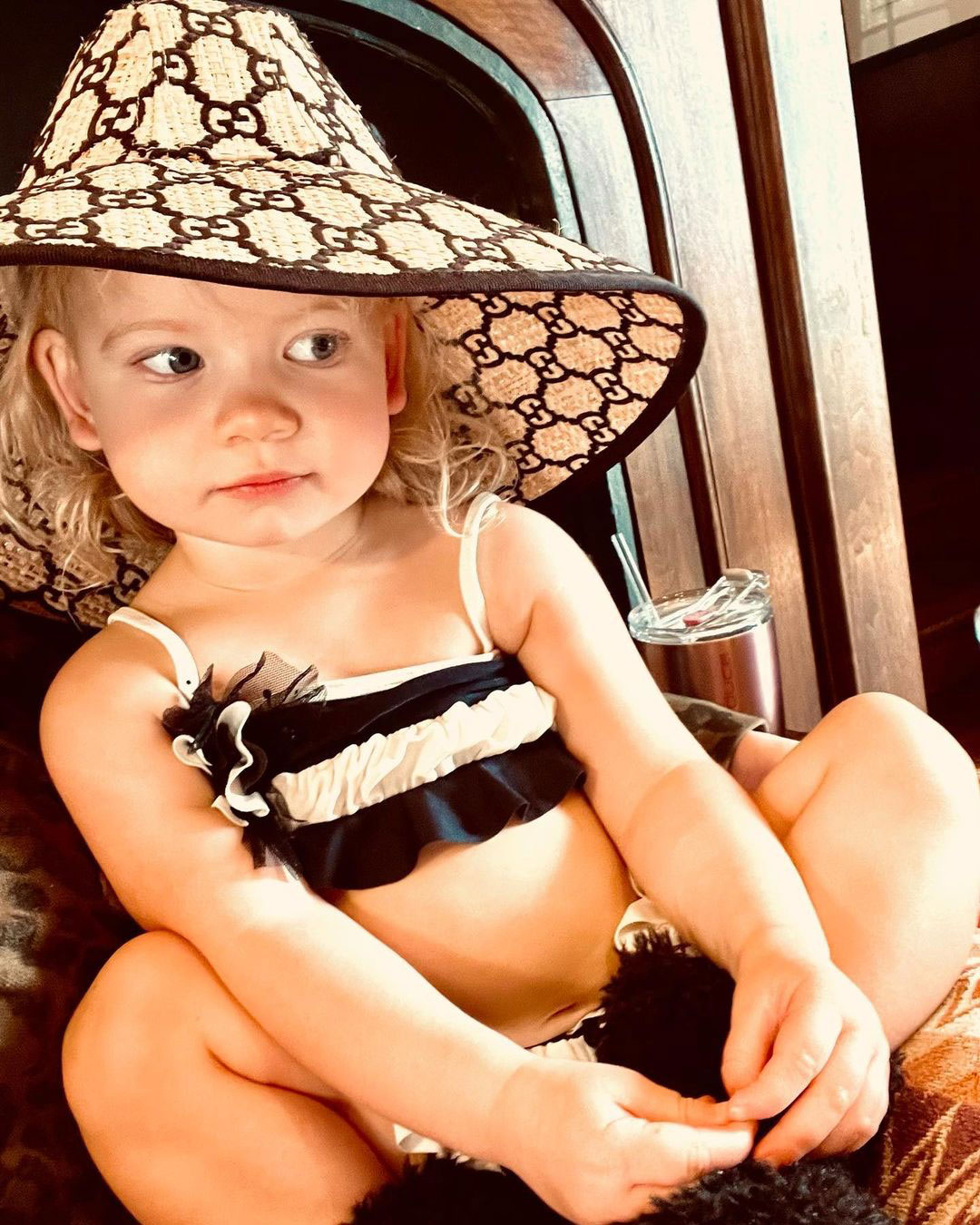 Birdie Straw Hat Jessica Simpson Youngest Daughter Cutest Pics