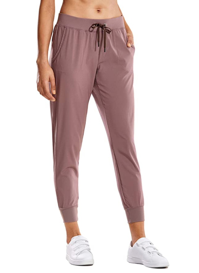 CRZ YOGA Women's Lightweight Joggers Pants with Pockets