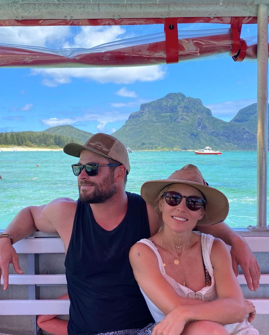 Chris Hemsworth Shows Off in Shirtless Snaps During Island Family Getaway Ahead of Thor Filming