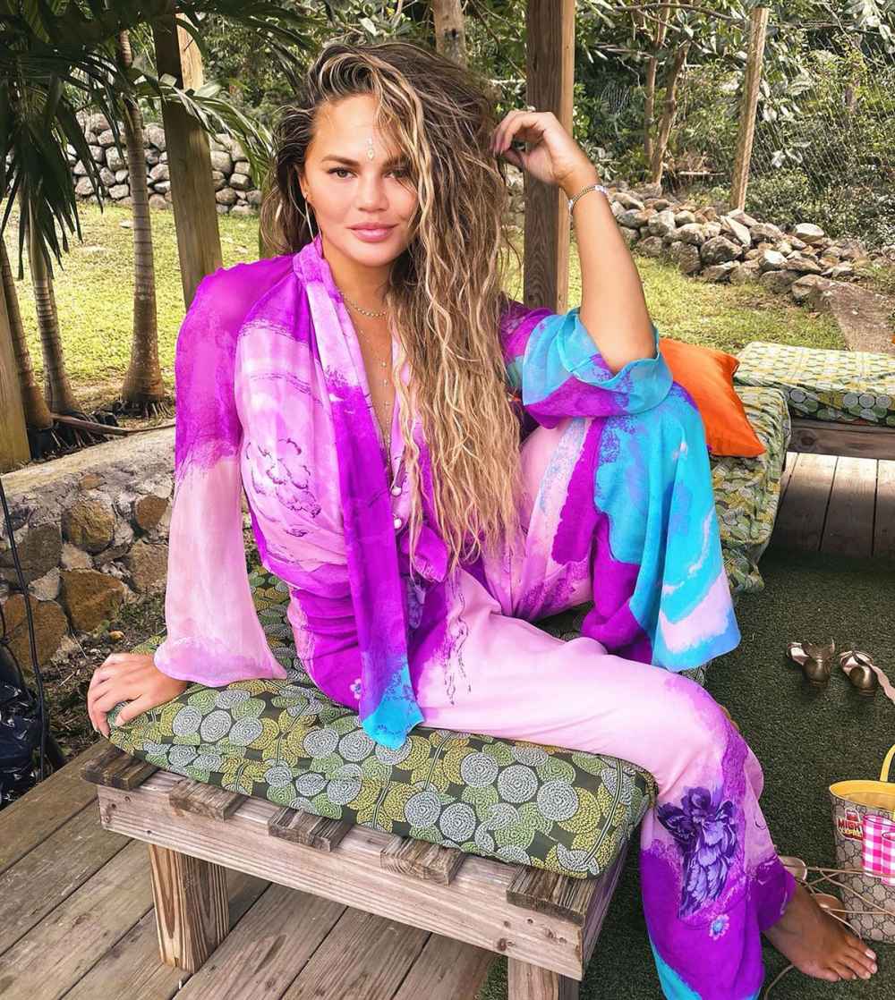Chrissy Teigen Rocks Face Jewels Like No Other — See All of Her Blingy Looks