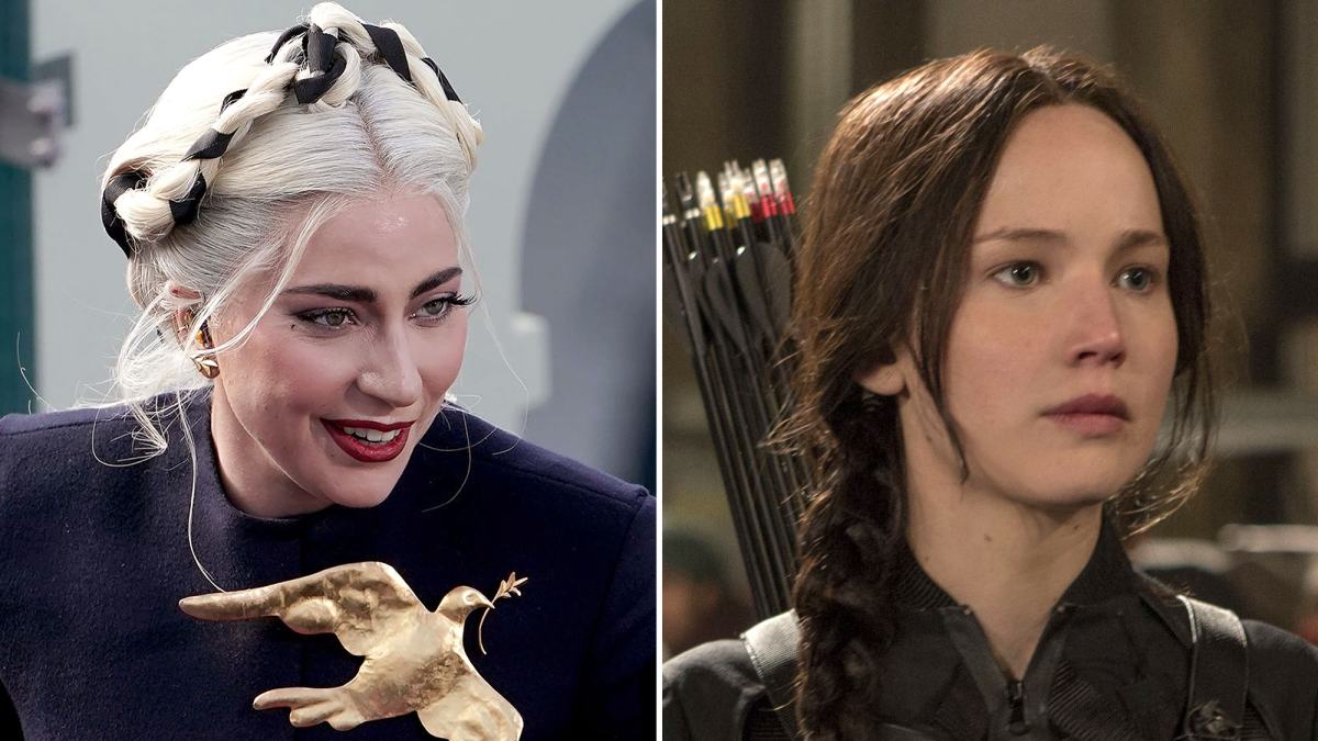 Lady Gaga Fans Think She Channeled 'Hunger Games' at Inauguration | Us Weekly Lady Gaga Fans Think She Channeled 'Hunger Games' at Inauguration | Us Weekly