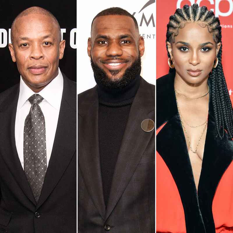 Dr Dre LeBron James and Ciara Dr Dre Gets Well-Wishes From Celebs Speaks Out After Brain Aneurysm