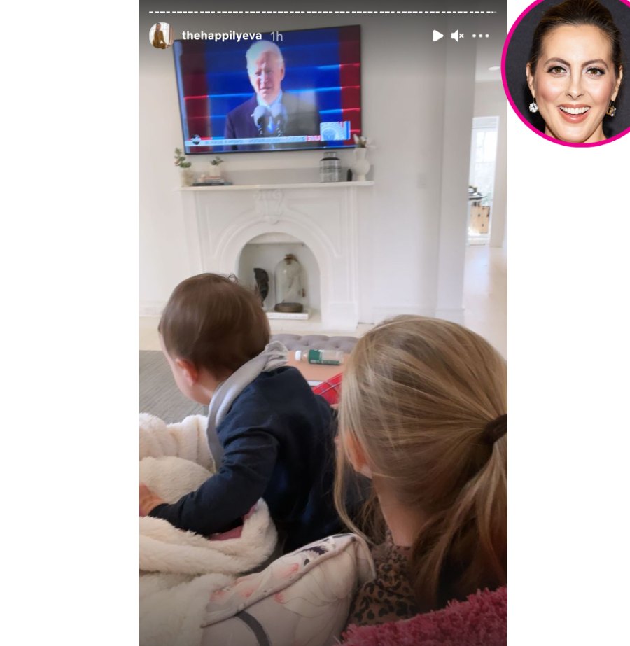 Eva Amurri Celeb Parents Watch Joe Biden’s Inauguration With Children