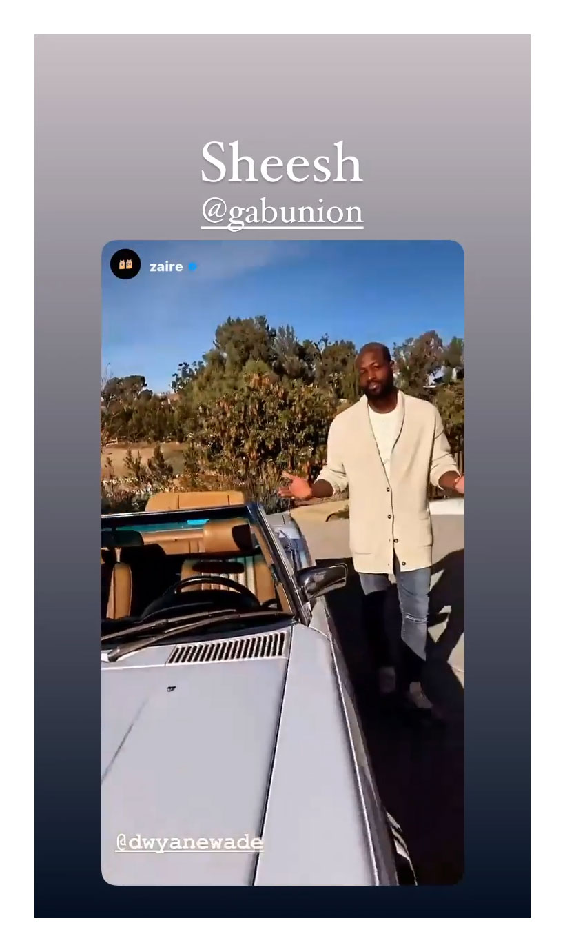 Gabrielle Union Surprises Dwyane Wade With Vintage Car Ahead of His 39th Birthday