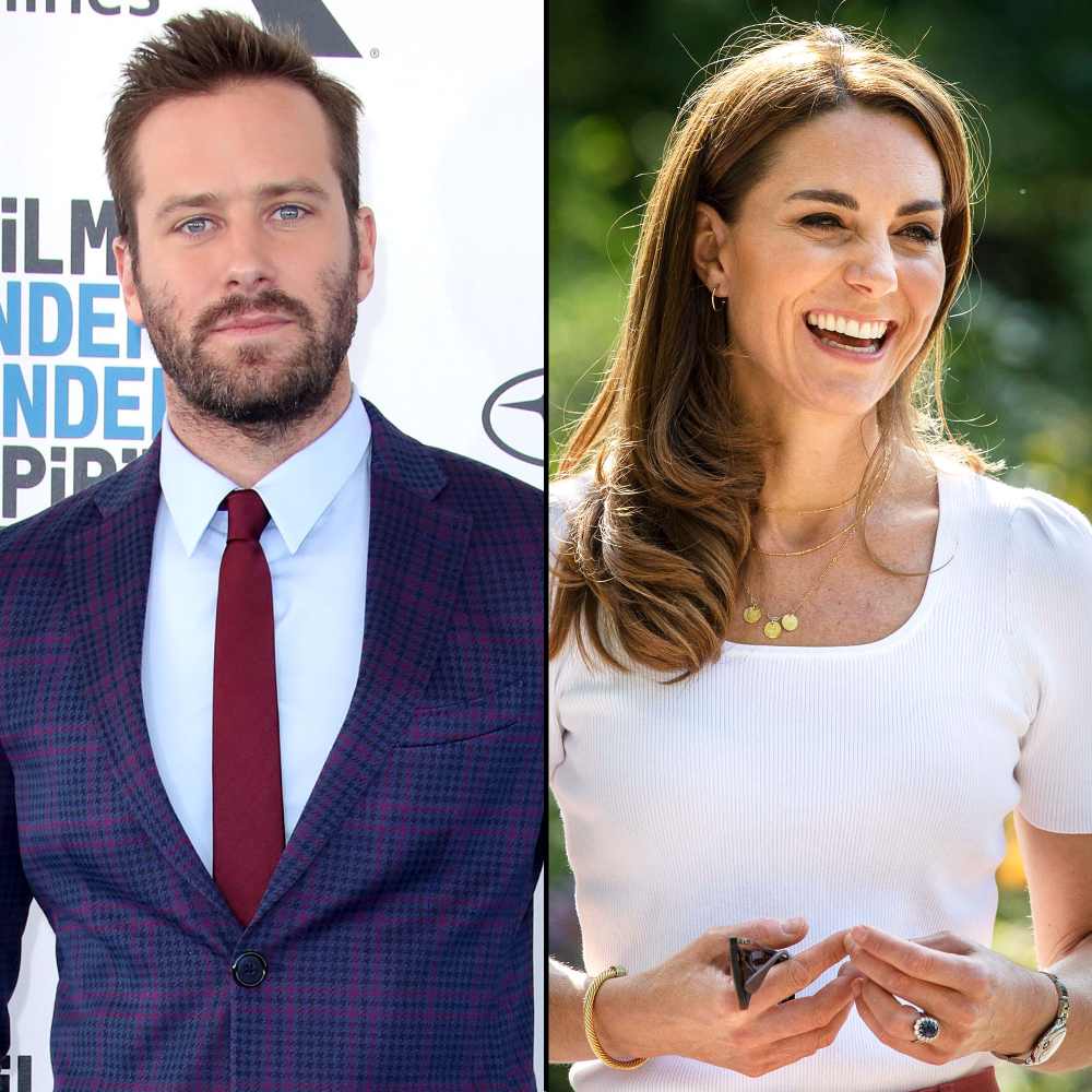 Hot Hollywood Armie Hammer and Duchess Kate Middleton