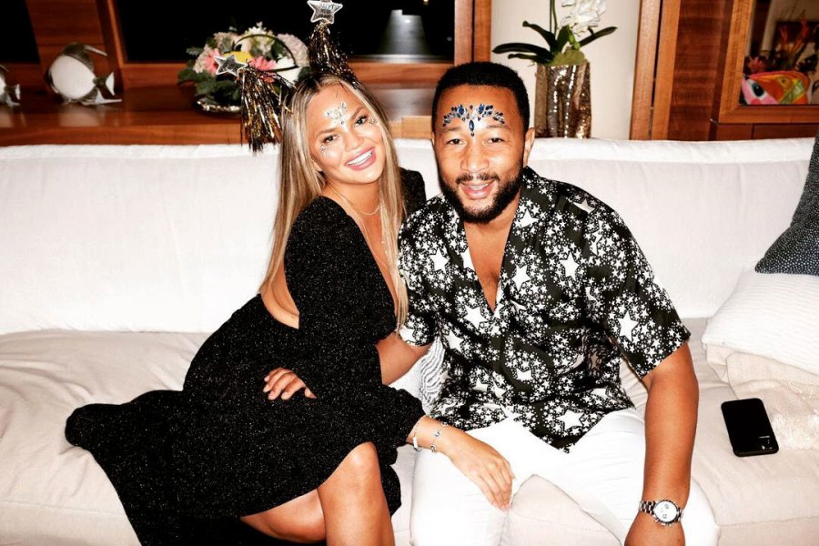 Chrissy Teigen and John Legend How Celebs Celebrated New Years Eve
