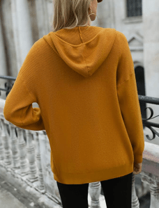 Irevial Women's Zip Up Casual Long Sleeve Loose Knit Cardigan Sweater