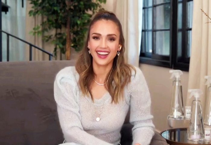 Jessica Alba on The Ellen DeGeneres Show Jessica Alba Watches Kids With Spy Cameras During Homeschooling Bickering and More