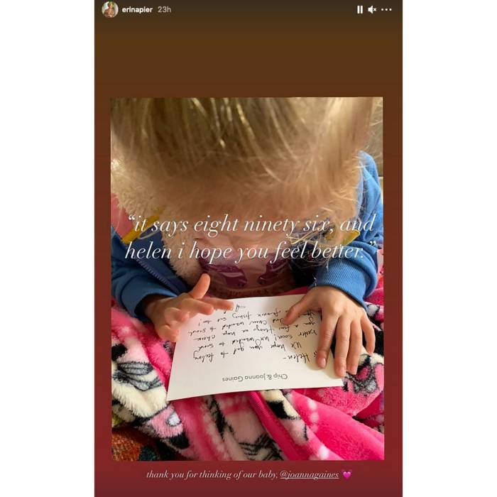 Joanna Gaines and Chip Gaines Send Erin Napier’s Daughter Helen Sweet Card After She Breaks Leg