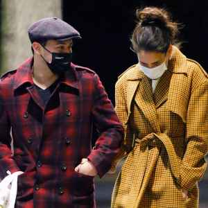 Katie Holmes and Emilio Vitolo Jr. Stroll in Chic, Colorful Coats