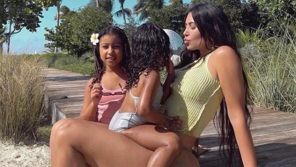 Kim Kardashian Goes on Girls' Trip With Her Sisters, Daughters North and Chicago Amid Kanye West Divorce Drama