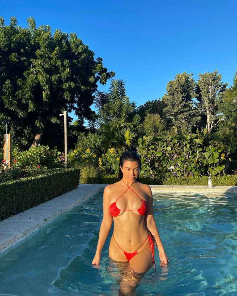 Kourtney Kardashian Jokes That She's a Thirst Trap in Barely There Bikini