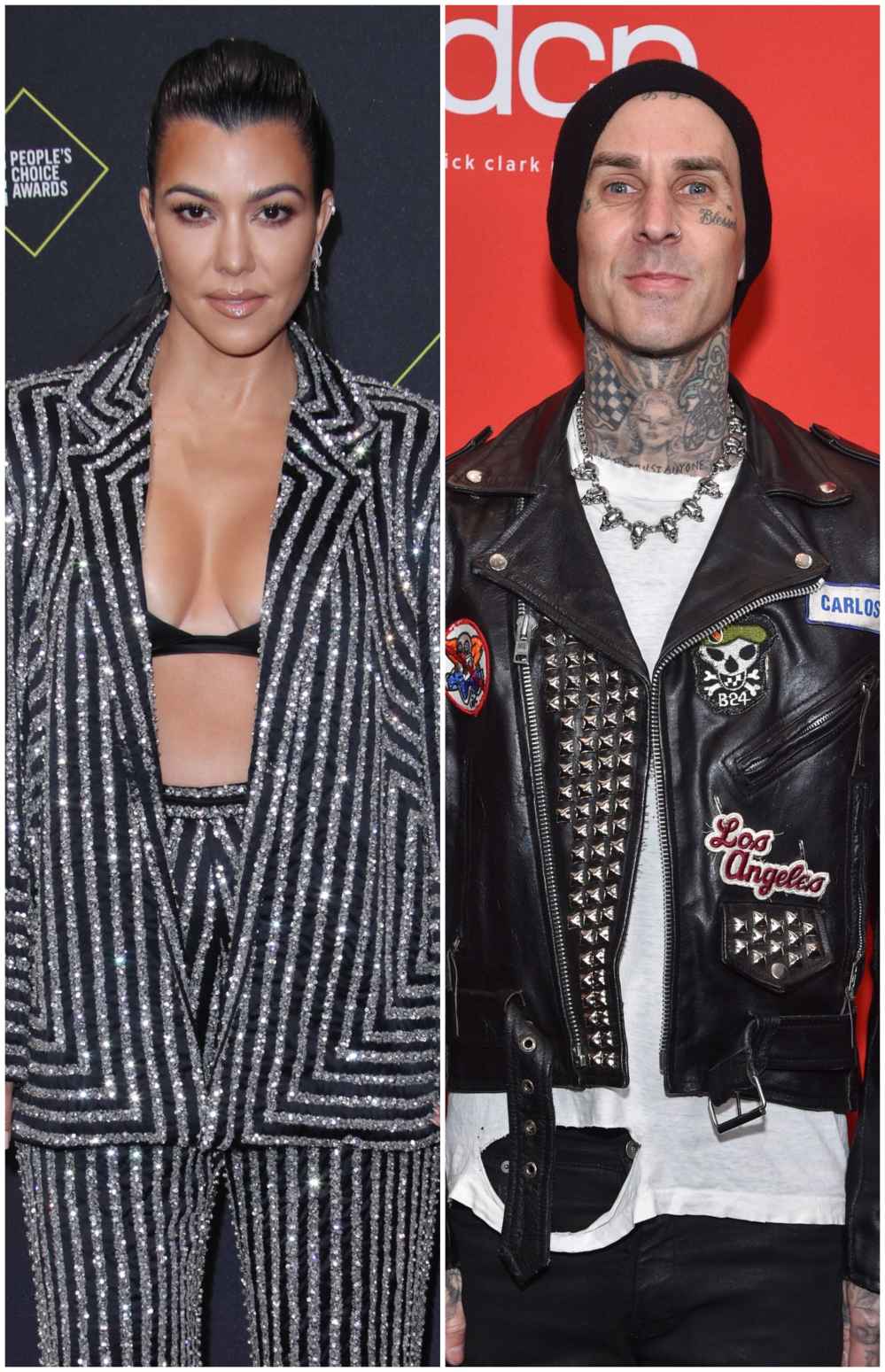 Kourtney Kardashian and Travis Barker Hang Out Together at Kris Jenner's Palm Springs Home