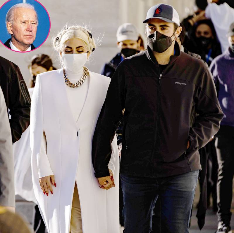 Lady Gaga Boyfriend Michael Polansky Supports Her at Joe Biden Inauguration