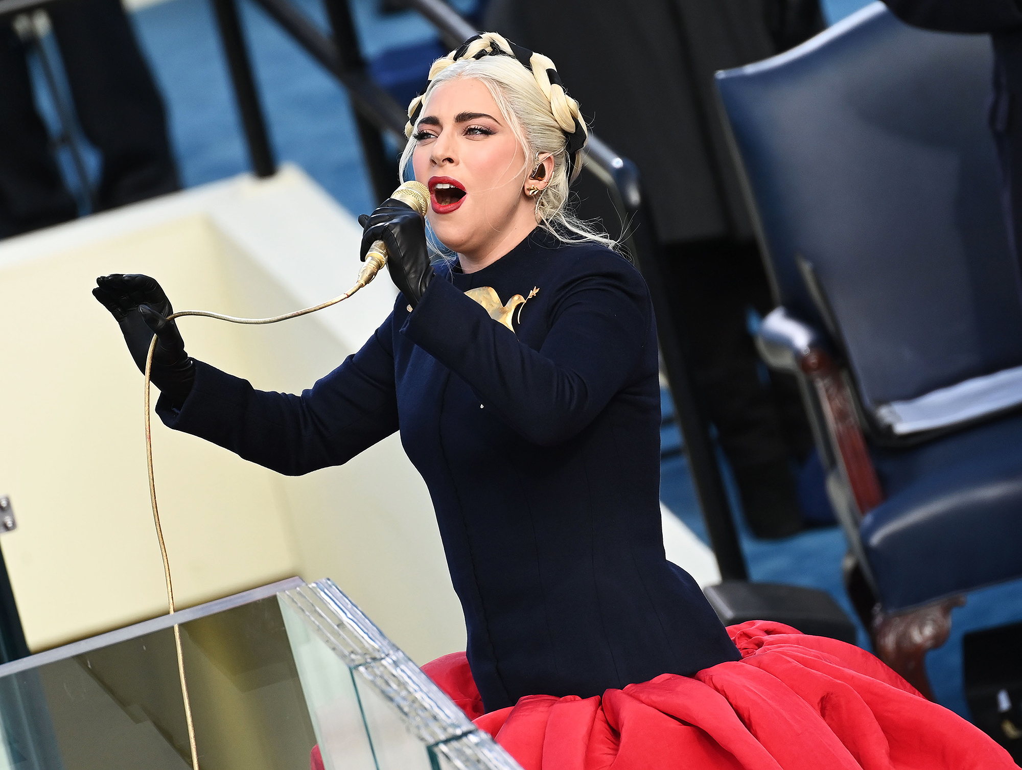 Lady Gaga Performs National Anthem in D.C. on Inauguration Day