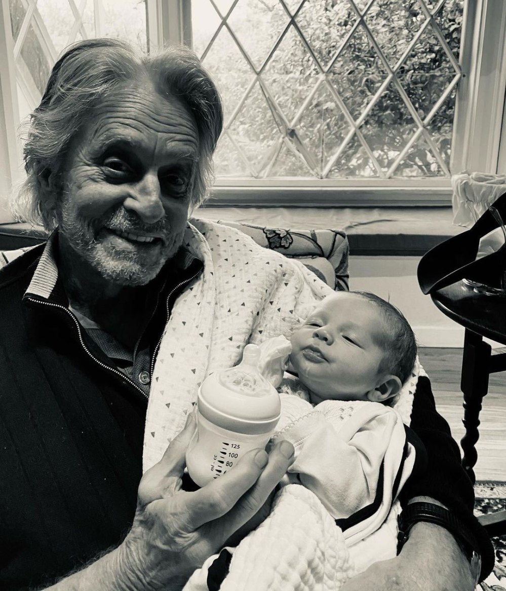 Michael Douglas Meets 1-Month-Old Grandson for 1st Time Amid COVID Pandemic