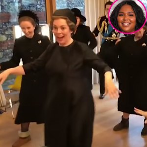 Olivia Colman Leads The Crown Cast in Dancing to Lizzo’s Good as Hell in Costume p