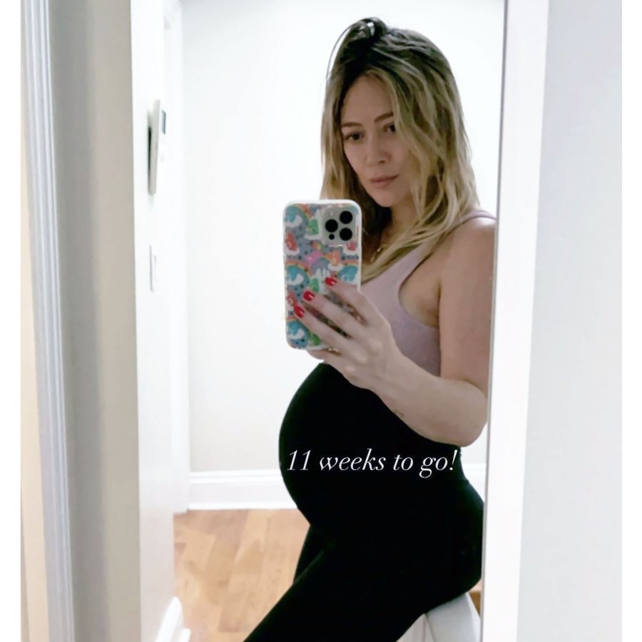 Hilary Duff Pregnant Celebrities Showing Baby Bumps 2021