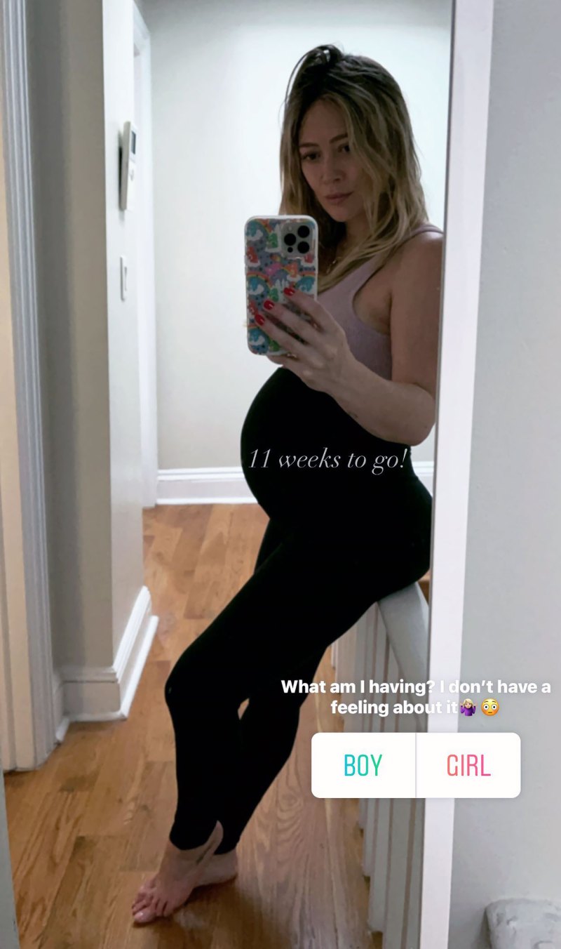 '11 Weeks to Go’! See Hilary Duff's Baby Bump Album Ahead of 3rd Child