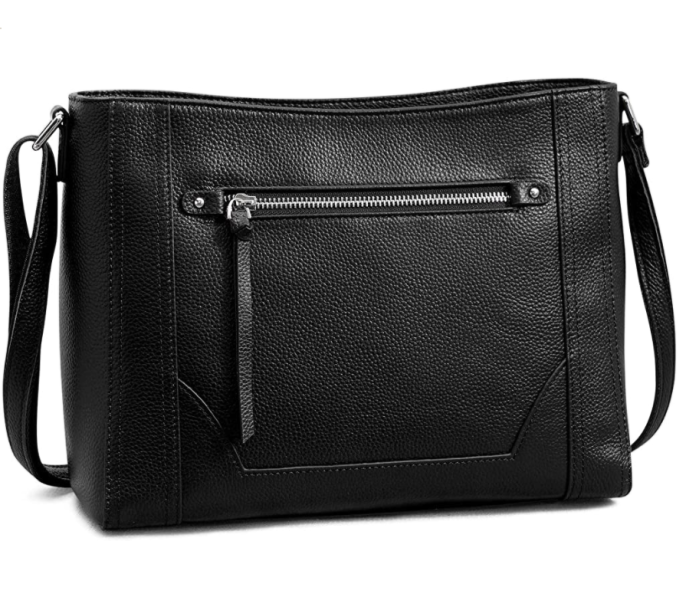 S-ZONE Medium Women Genuine Leather Crossbody Bag