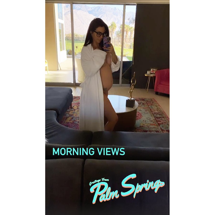 Scheana Shay Shows Budding Belly in Open Bathrobe