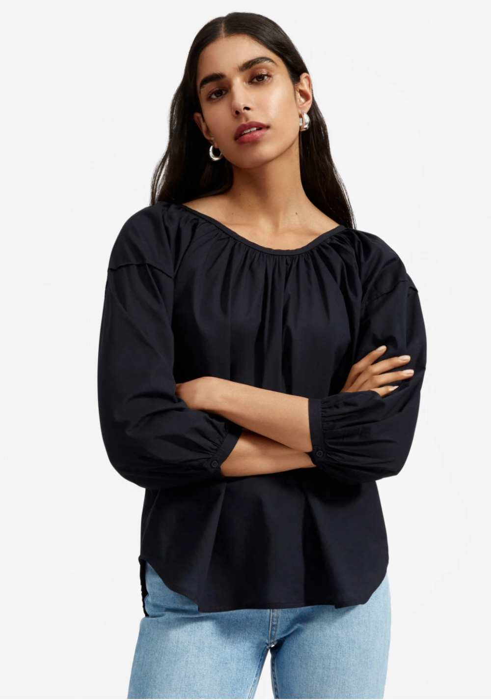 The Ruched Air Blouse