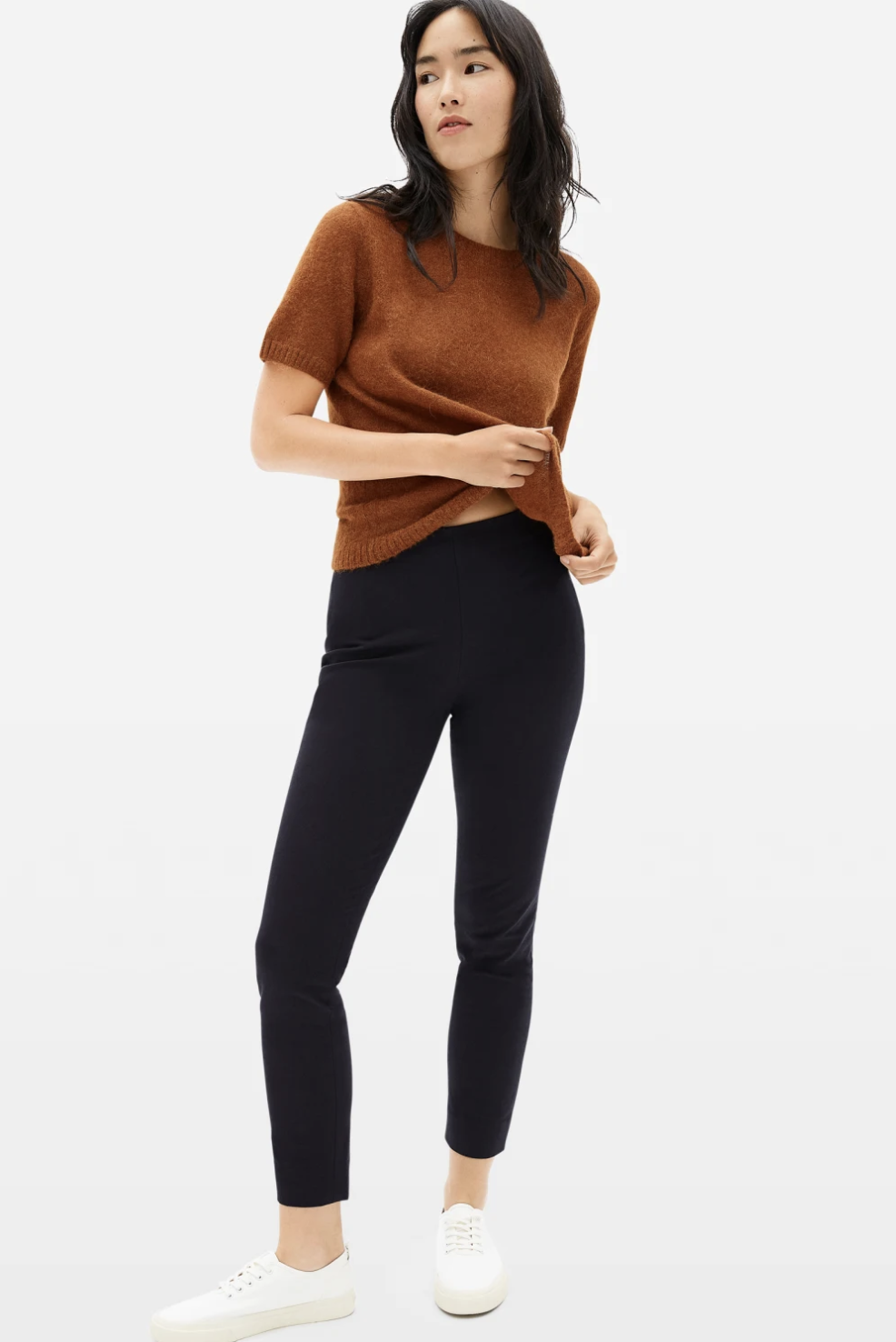 The Side-Zip Stretch Cotton Pant