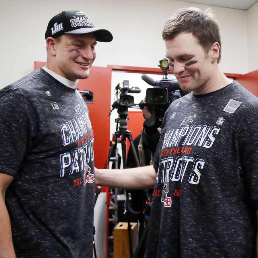 Besties for Life Tom Brady Rob Gronkowski Bromance Through The Years