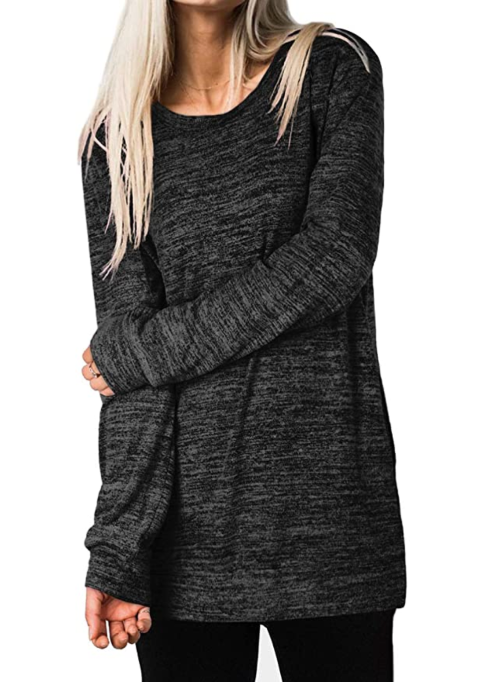 XIEERDUO Women's Casual Long Sleeve Oversized Tunic Top