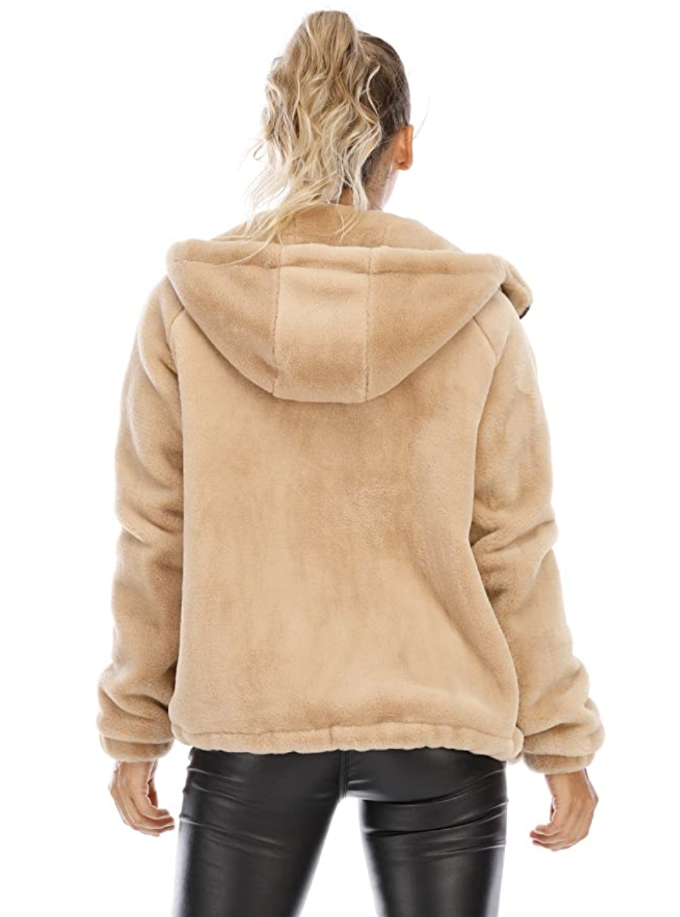 kooosin Women’s Faux Fur Coat with Pockets
