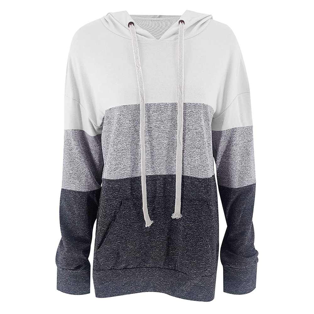 Vivitulip Lightweight Pullover Color-Block Hoodie