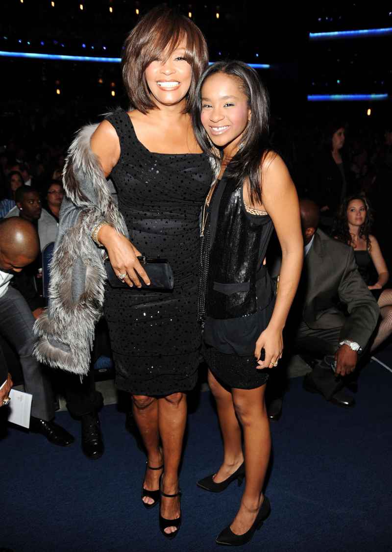 Whitney Houston and Bobbi Kristina Brown at the 2009 American Music Awards Bobbi Kristina Brown Life With Whitney Houston and Bobby Brown