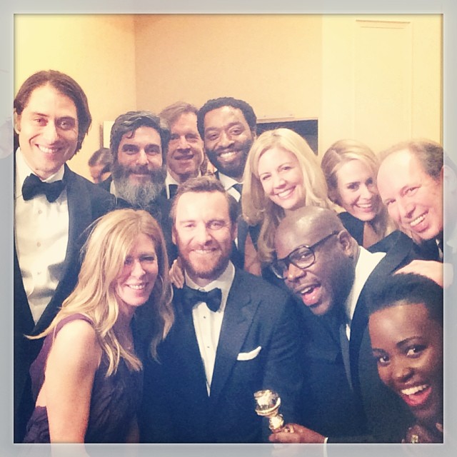 2014 12 Years a Slave Cast Golden Globes selfies