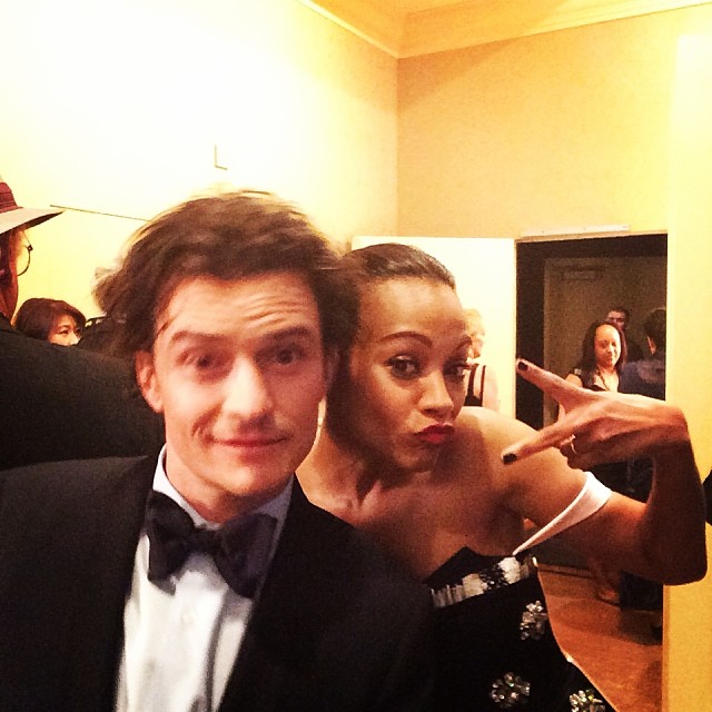 2014 Orlando & Zoe Golden Globes selfies