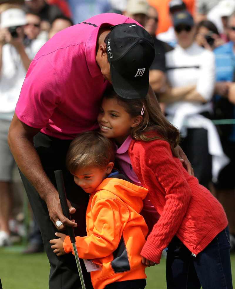 April 2015 Tiger Woods Family Album With Elin Nordegren Kids Charlie Axel Woods and Sam Alexis Woods