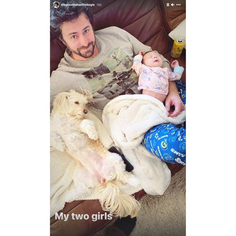 Beau Clark Cuddling With His Two Girls Stassi Schroeder and Beau Clark Daughter Hartford Pics