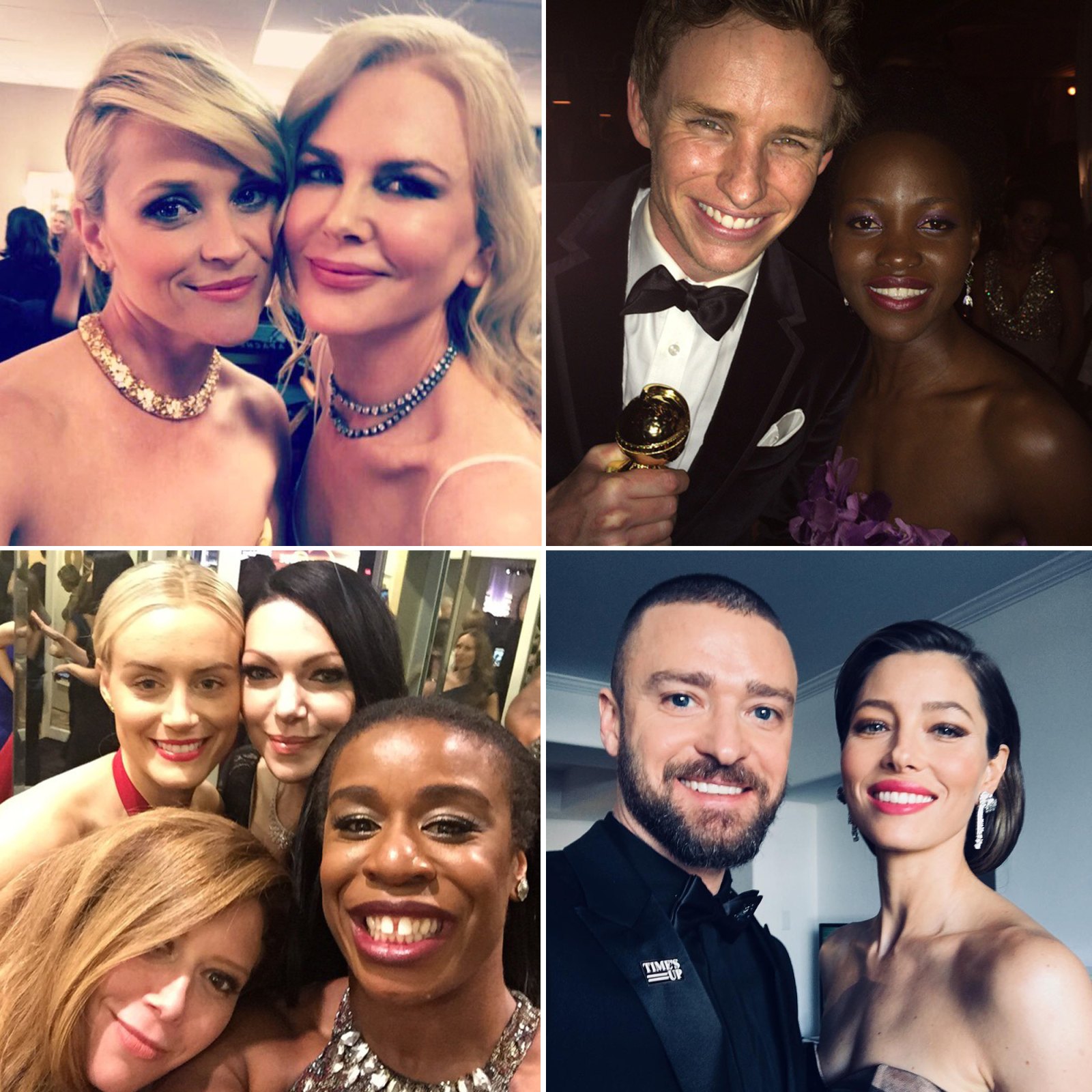 Best Golden Globes selfies