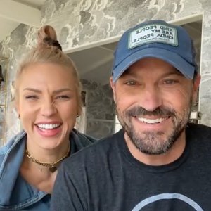 Sharna Burgess and Brian Austin Green Together Valentine's Day Instagram Live