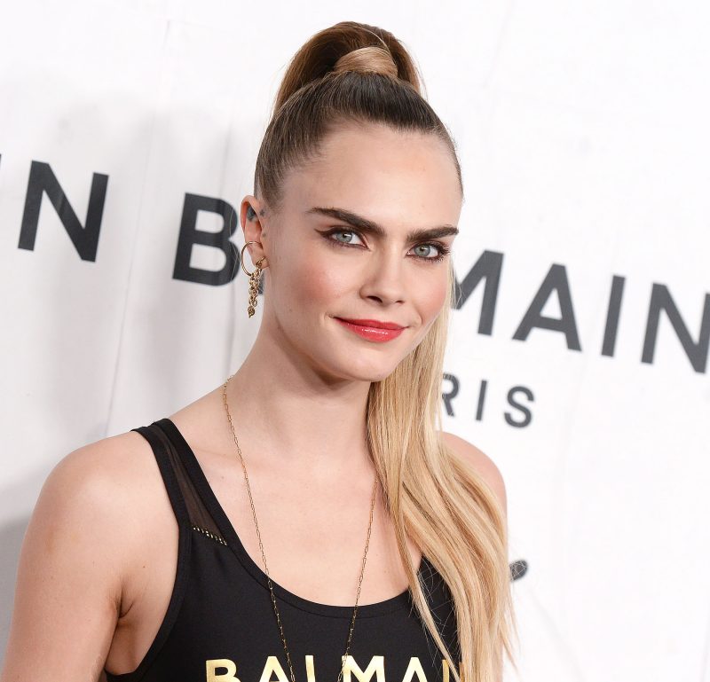 Cara Delevingne Pairs New Brunette 'Do with Wild Eye Makeup